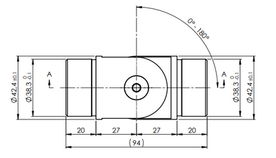 Adjustable Handrail Elbow